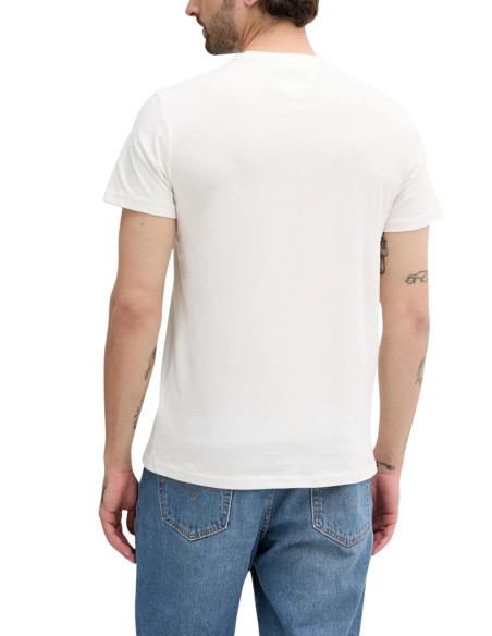 Tommy Hilfiger Jeans t-shirt homme beige imprimé