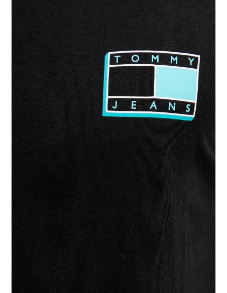 Tommy Hilfiger Jeans t-shirt homme noir imprimé
