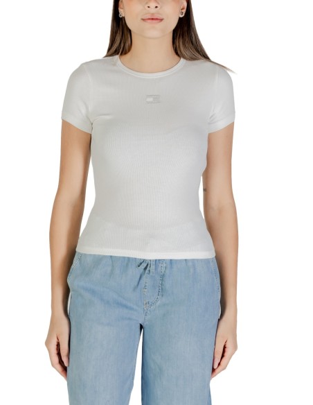Tommy Hilfiger Jeans t-shirt femme beige