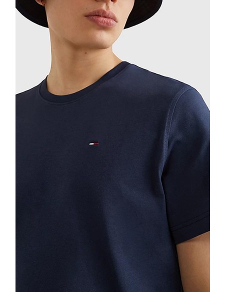Tommy Hilfiger Jeans t-shirt homme bleu coton
