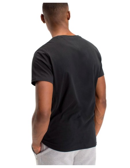 Tommy Hilfiger Jeans t-shirt homme noir coton