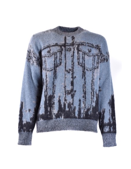 Diesel pull homme bleu azur