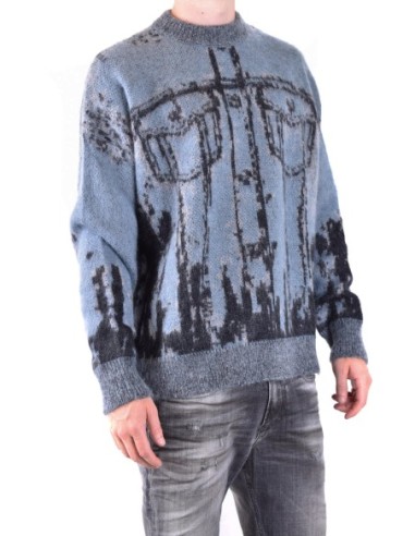 Diesel pull homme bleu azur