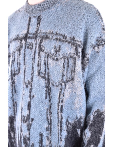 Diesel pull homme bleu azur