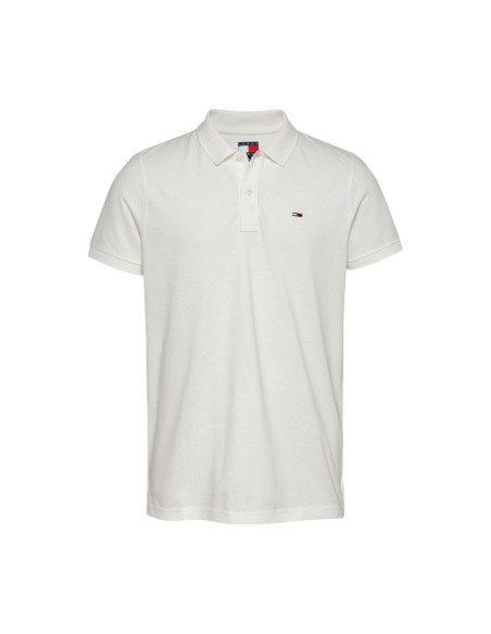 Tommy Hilfiger Jeans polo homme blanc
