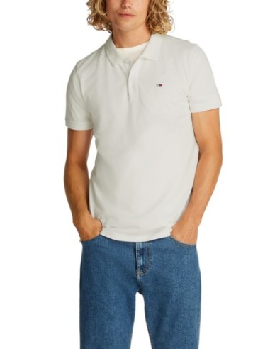 Tommy Hilfiger Jeans polo homme blanc