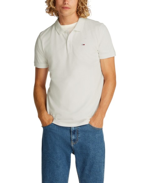 Tommy Hilfiger Jeans polo homme blanc