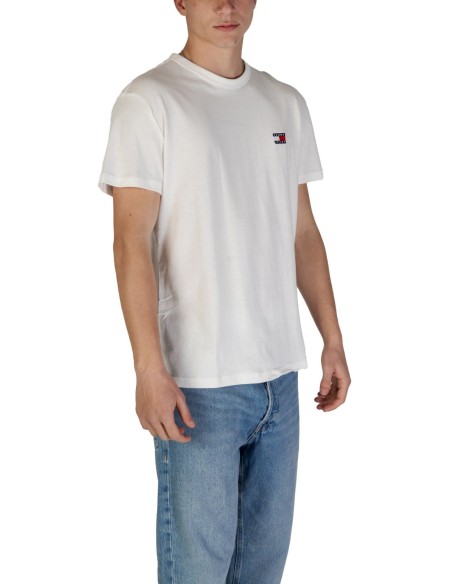 Tommy Hilfiger Jeans t-shirt homme blanc coton bio