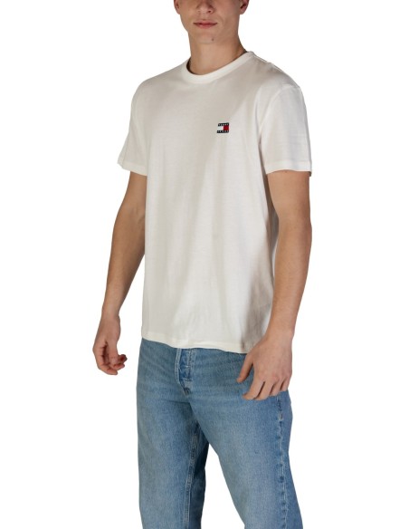 Tommy Hilfiger Jeans t-shirt homme blanc coton bio