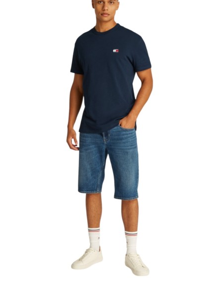 Tommy Hilfiger Jeans t-shirt homme bleu coton bio