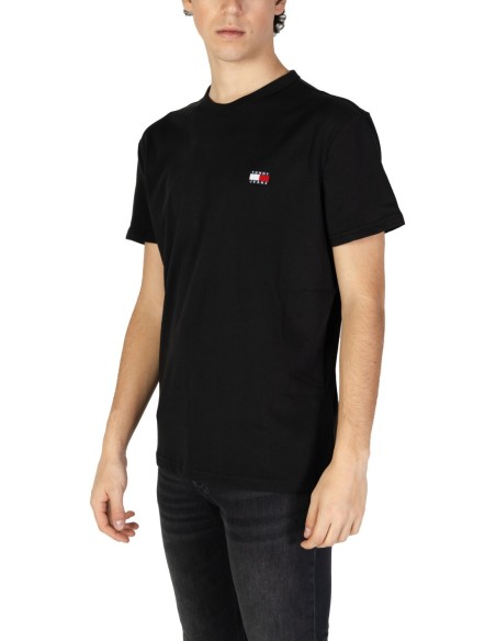 Tommy Hilfiger Jeans t-shirt homme noir coton bio