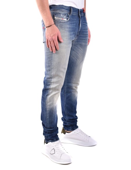 Diesel jean homme bleu effet usé