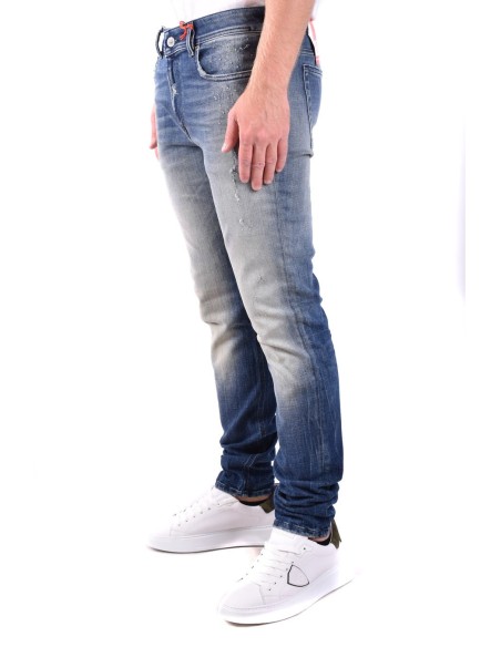 Diesel jean homme bleu effet usé