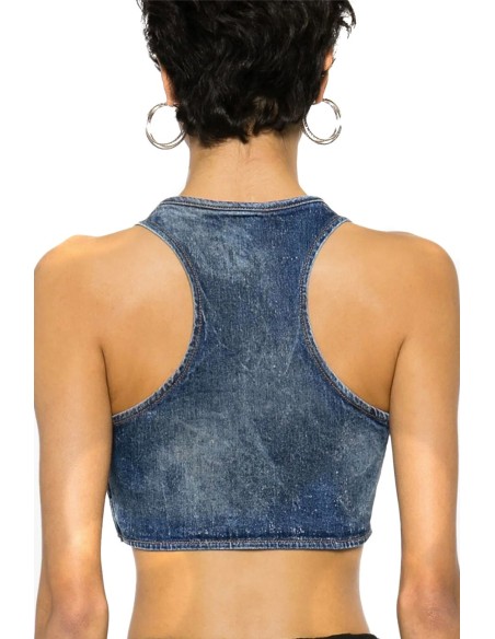 Diesel top femme bleu