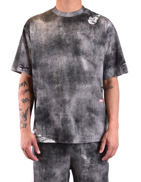Diesel t-shirt homme noir chiné