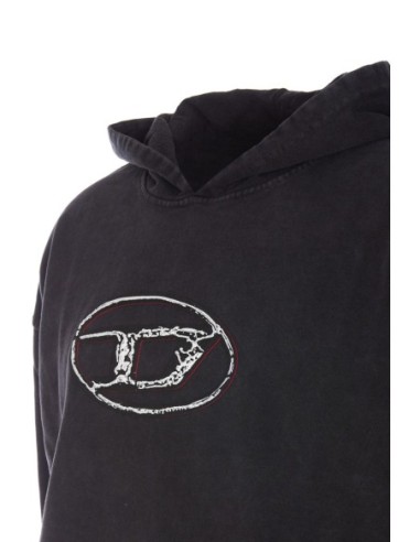 Diesel sweat homme noir capuche