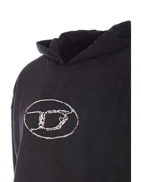 Diesel sweat homme noir capuche