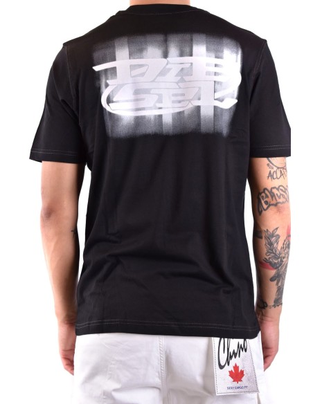Diesel t-shirt homme noir été