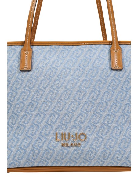 Sac cabas Liu Jo bleu azur imprimé femme