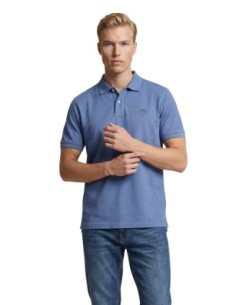 Polo Gant homme bleu azur coton stretch