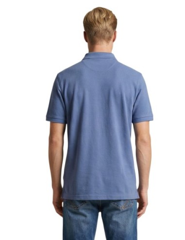 Polo Gant homme bleu azur coton stretch