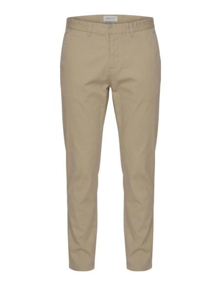 Pantalon Gant beige homme coton stretch