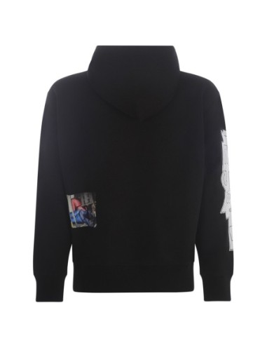 Sweat Diesel noir homme à capuche imprimé