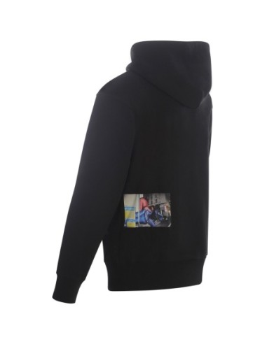 Sweat Diesel noir homme à capuche imprimé