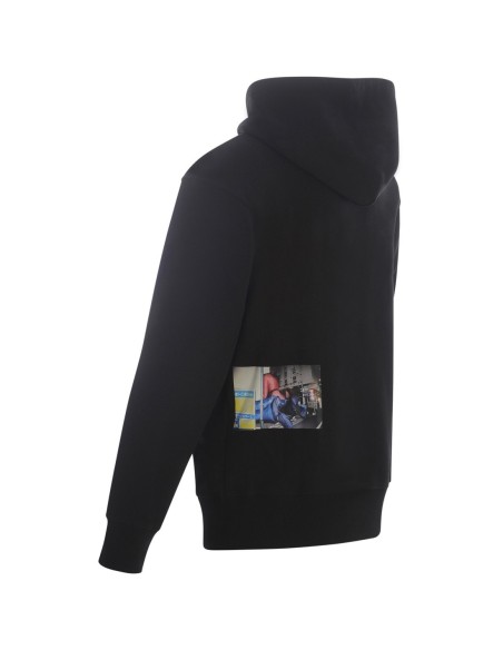 Sweat Diesel noir homme à capuche imprimé