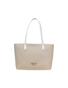 Sac cabas Liu Jo beige imprimé femme