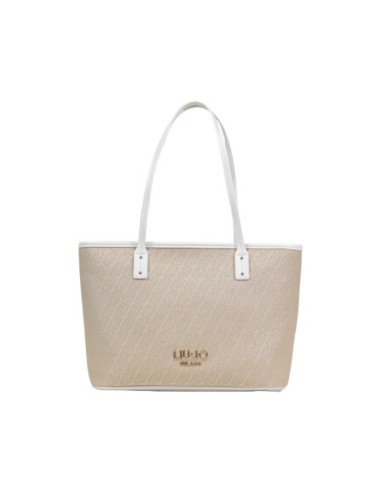 Sac cabas Liu Jo beige imprimé femme