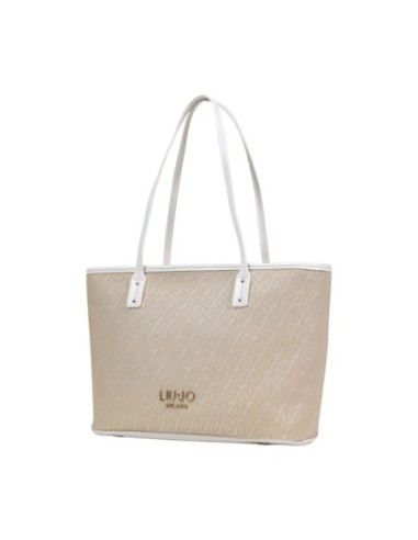 Sac cabas Liu Jo beige imprimé femme