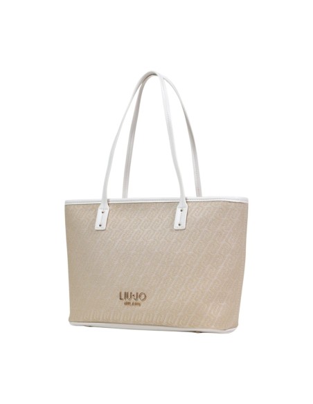 Sac cabas Liu Jo beige imprimé femme