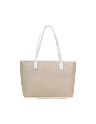 Sac cabas Liu Jo beige imprimé femme