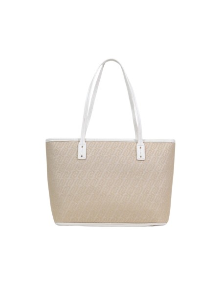 Sac cabas Liu Jo beige imprimé femme