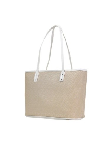 Sac cabas Liu Jo beige imprimé femme