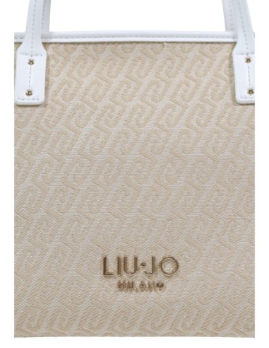 Sac cabas Liu Jo beige imprimé femme