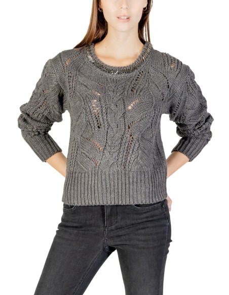 Pull Liu Jo gris femme laine mélangée