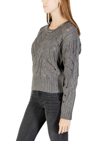 Pull Liu Jo gris femme laine mélangée