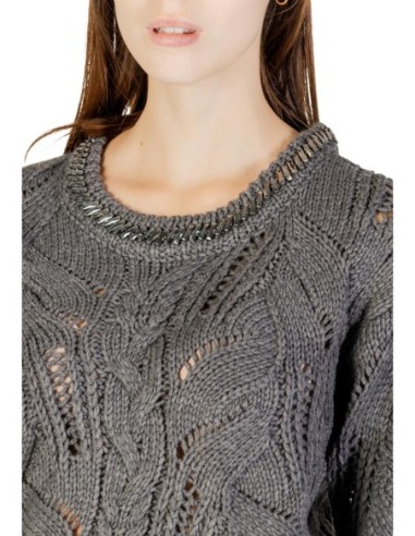 Pull Liu Jo gris femme laine mélangée