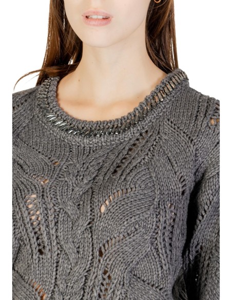 Pull Liu Jo gris femme laine mélangée