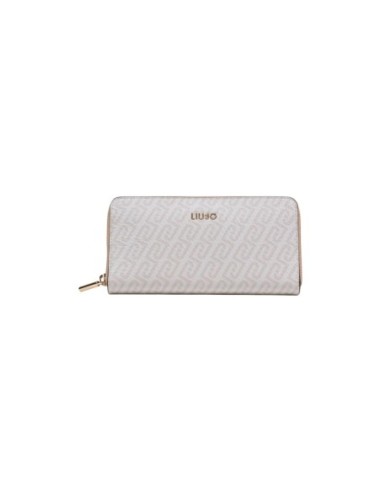 Portefeuille Liu Jo blanc femme zip around XL