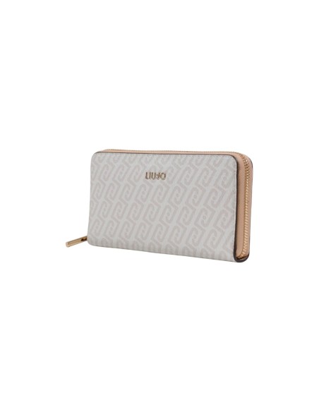 Portefeuille Liu Jo blanc femme zip around XL