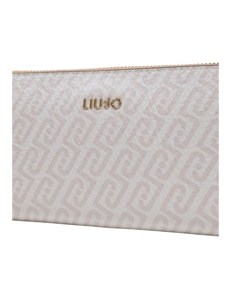 Portefeuille Liu Jo blanc femme zip around XL