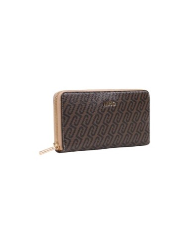 Portefeuille Liu Jo marron femme zip around XL
