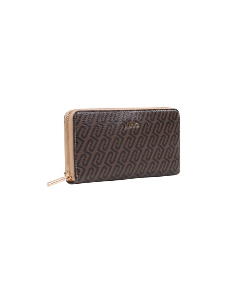 Portefeuille Liu Jo marron femme zip around XL