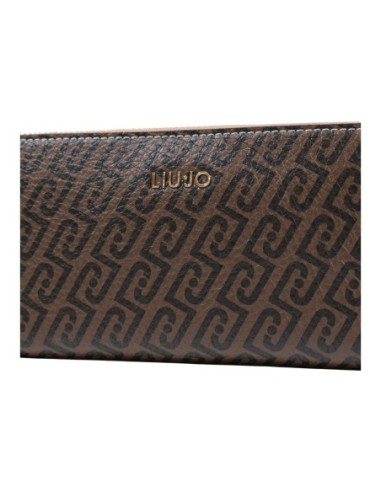 Portefeuille Liu Jo marron femme zip around XL