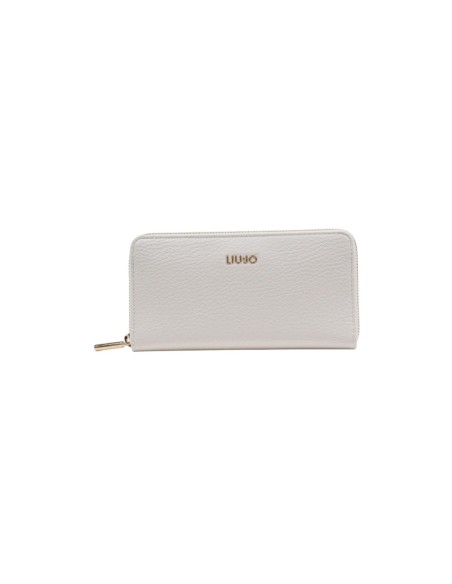 Portefeuille Liu Jo blanc femme zippé