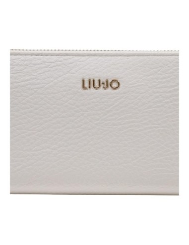 Portefeuille Liu Jo blanc femme zippé