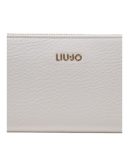 Portefeuille Liu Jo blanc femme zippé